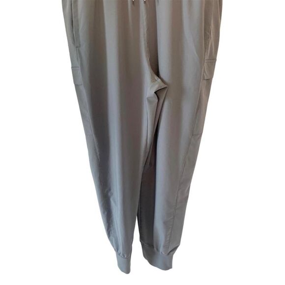 CALIA by Carrie Underwood Gray Pearl Sleeveless Cargo Pocket Jumpsuit S - Picture 4 of 9